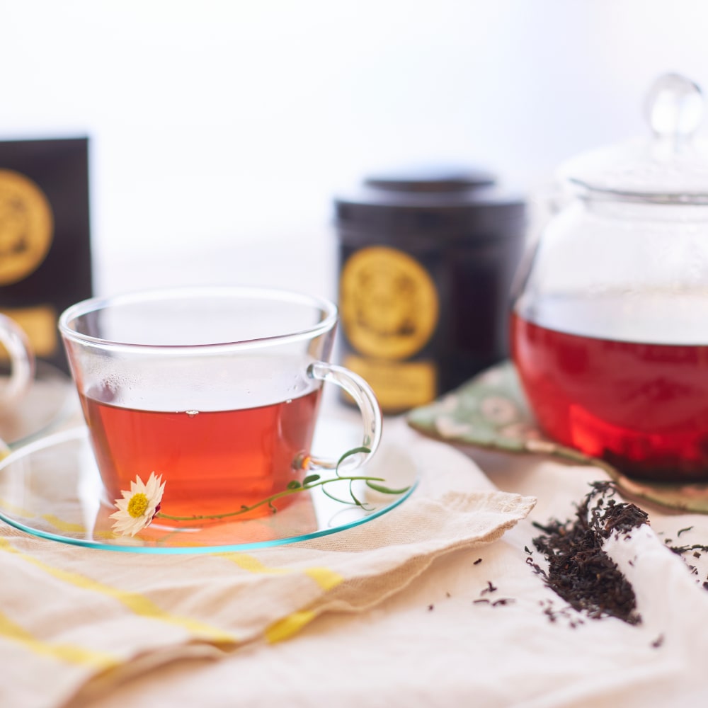 マリアージュフレールの紅茶「マルコポーロ」と「エロス」の2種を取り揃えています